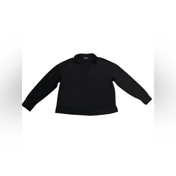 Adrianna Pappell Med Two Piece Matching Set Wide Leg Pants and Top Black Lounge - Picture 8 of 13